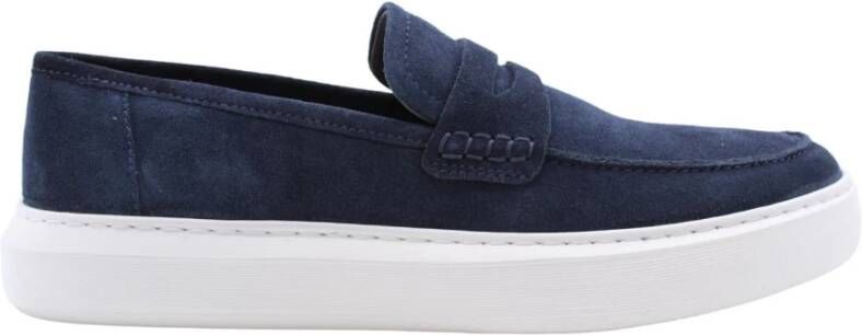 Geox Stijlvolle Mocassin Schoenen Blue Heren