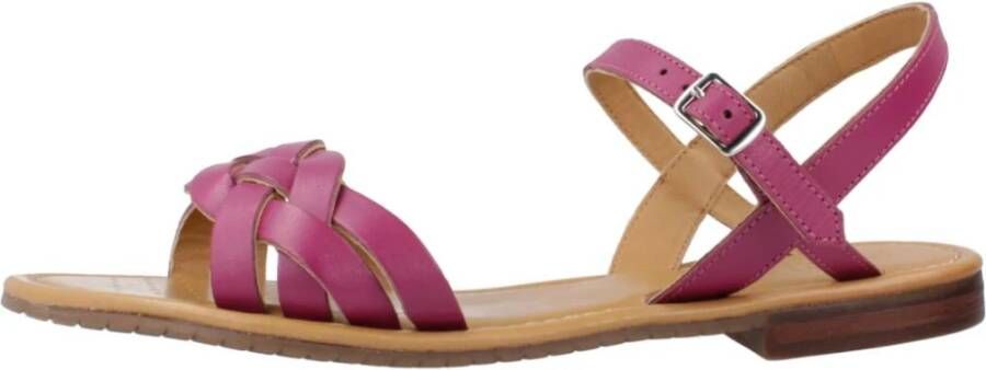 Geox Stijlvolle Platte Sandalen Pink Dames