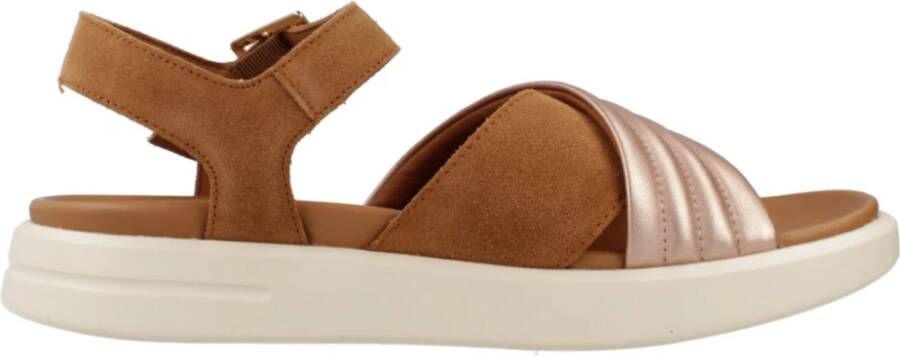 Geox Stijlvolle platte sandalen voor vrouwen