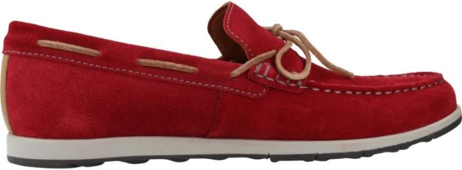 Geox Stijlvolle Sailor Schoenen voor Mannen Red Heren