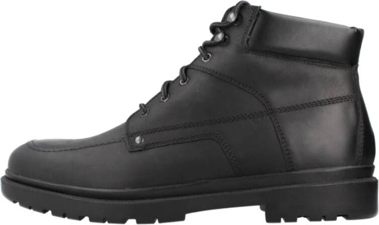 Geox Stijlvolle Veterschoenen Andalo Black Heren