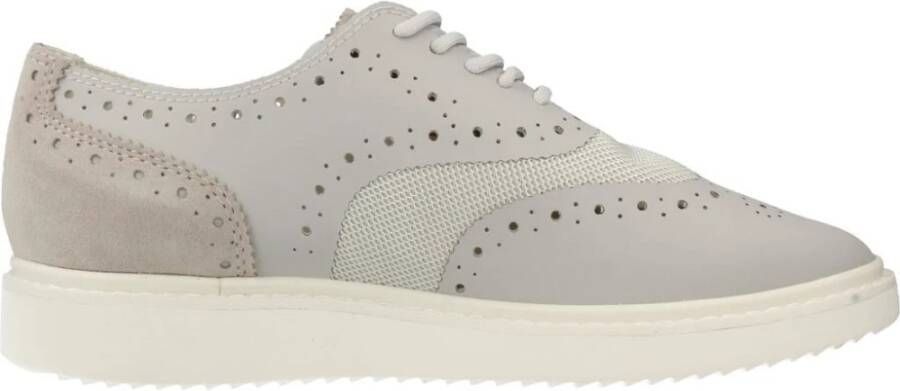 Geox Stijlvolle Veterschoenen voor Vrouwen Gray Dames