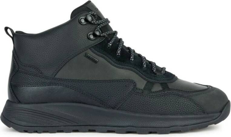 Geox Zwarte Enkellaarzen voor Heren Black