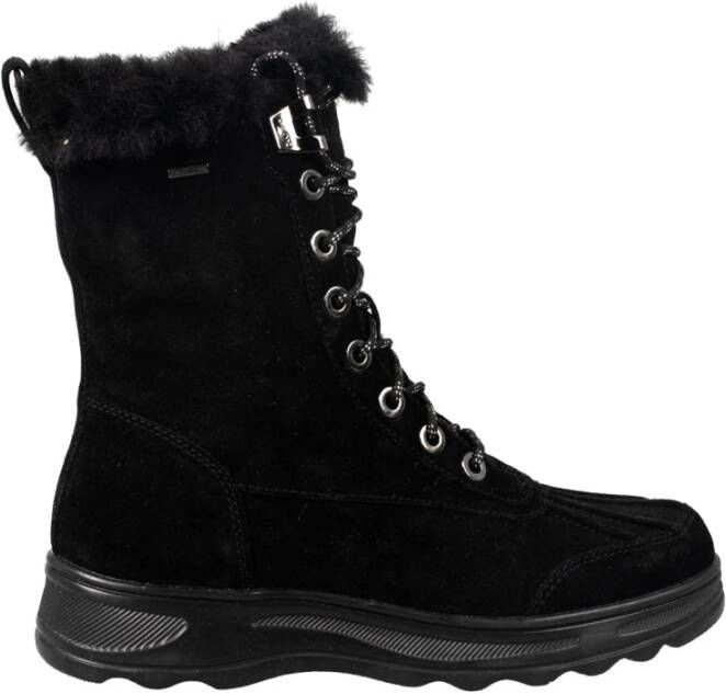 Geox Veterlaarsjes met ritssluiting Black Dames