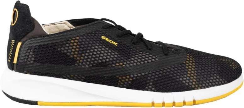 Geox Vetersneakers met ademend membraan Zwart Heren