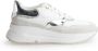 Geox Vetersneakers met ronde neus en platform White Dames - Thumbnail 1