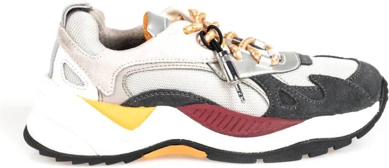 Geox Vetersneakers met ronde neus Yellow Heren