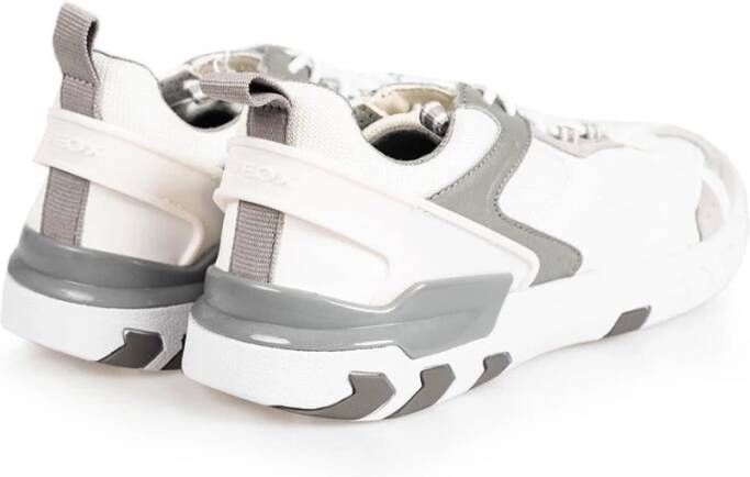 Geox Vetersneakers met ronde neus White Dames