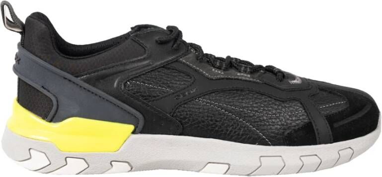 Geox Vetersneakers met ronde neus Black Heren