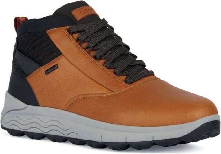 Geox Vibrant Orange Veterschoenen Orange Heren