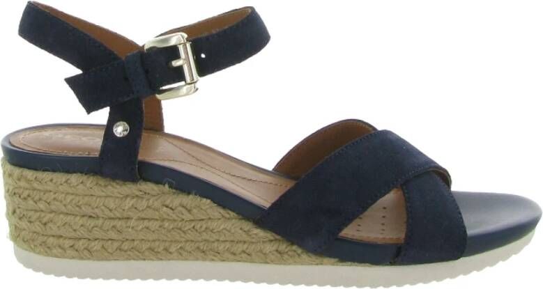 Geox Ward Platform Women Schoenen Blue Dames