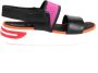 Geox black orange casual open sandals Black Dames - Thumbnail 5