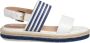 Geox white blue casual open sandals White Dames - Thumbnail 5