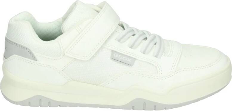 Geox Witte Meisjes Lage Schoenen met Uitneembaar Voetbed