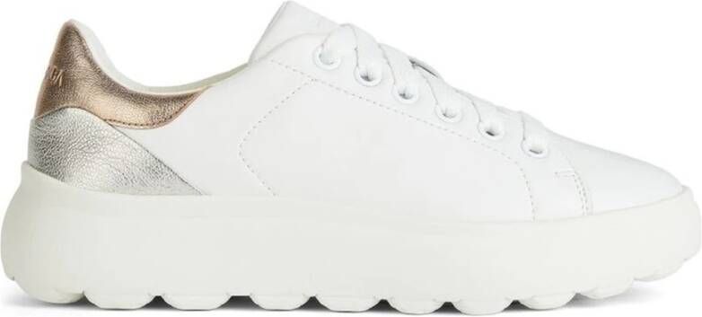 Geox Witte Sneakers Ec4.1 voor Vrouwen White Dames