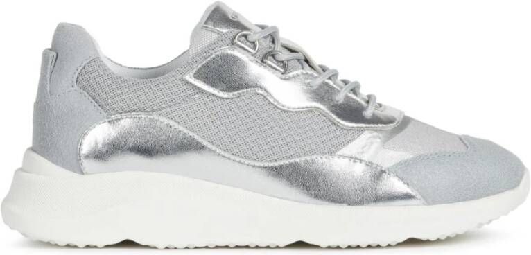 Geox Zilveren Ice Sneakers Diodiana Gray Dames