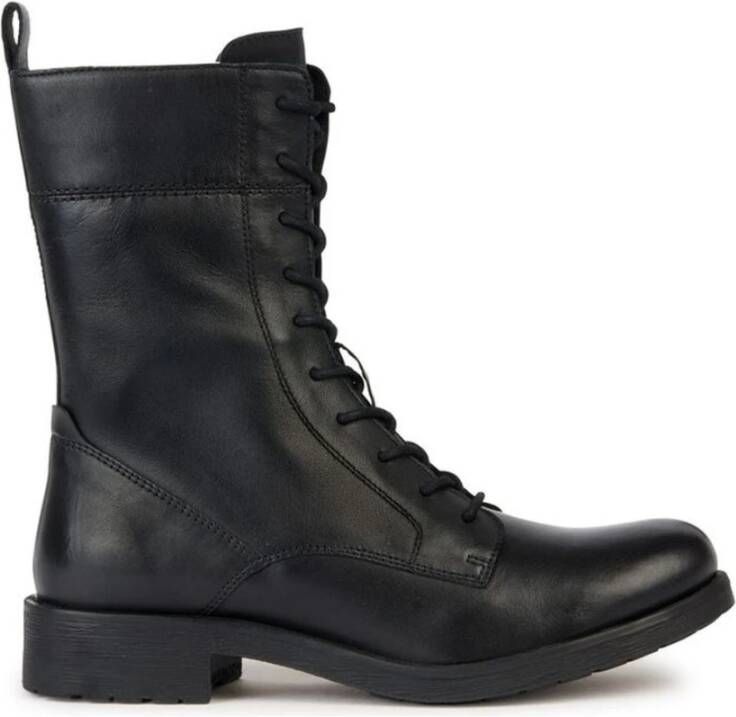 Geox Zwarte Enkellaarsjes voor Dames Black Dames