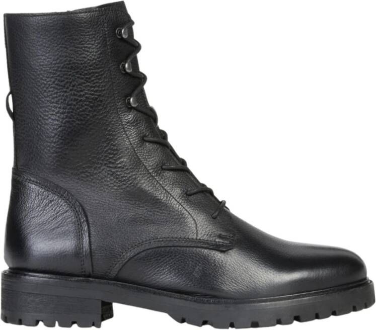 Geox Veterlaarsjes D HOARA businessmode veterschoenen comfort schoen met blokhak