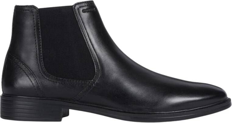 Geox Zwarte Enkellaarzen voor Mannen Black Heren