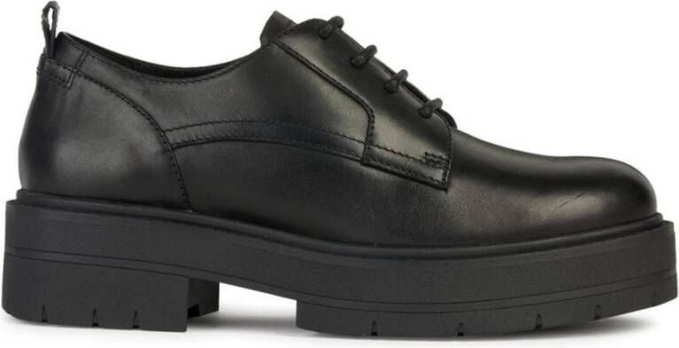 Geox Zwarte Formele Zakenschoenen Black Dames