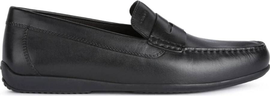 Geox Zwarte heren loafers Black Heren