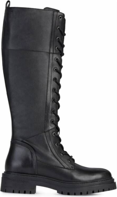 Geox Zwarte Iridea Enkellaarzen Black Dames