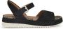 Geox Zwarte platte sandalen voor vrouwen Black Dames - Thumbnail 1