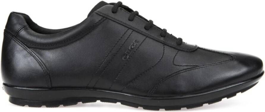 Geox Zwarte Veterschoenen voor Heren Zwart Heren
