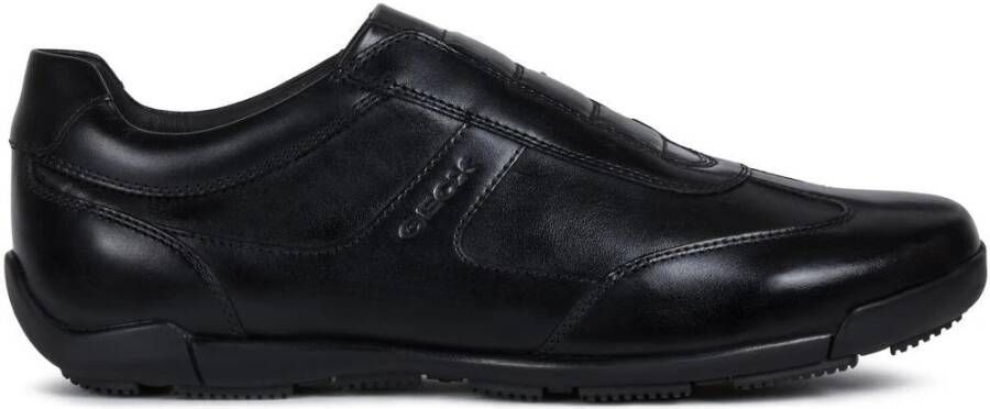 Geox Zwarte Veterschoenen voor Mannen Black Heren