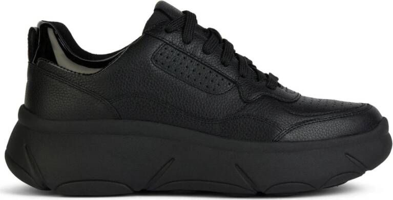 Geox Zwarte Vrijetijdssneakers voor Vrouwen Black Dames