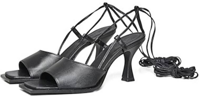 Gestuz Leren Hak Sandaal Laarzen Model 10906108 Zwart Dames