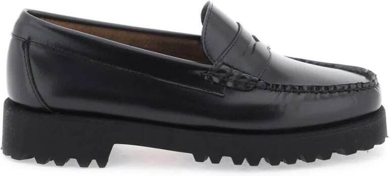 G.h. Bass & Co. Leren Lug Loafers met Comfort Voetbed Black Dames - Foto 2