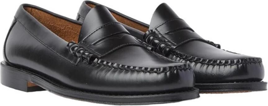G.H. Bass & Co. Leren Loafers met Diamantgesneden Masker