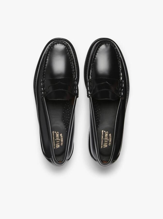 G.h. Bass & Co. Handgemaakte Leren Penny Loafers Black Heren - Foto 4