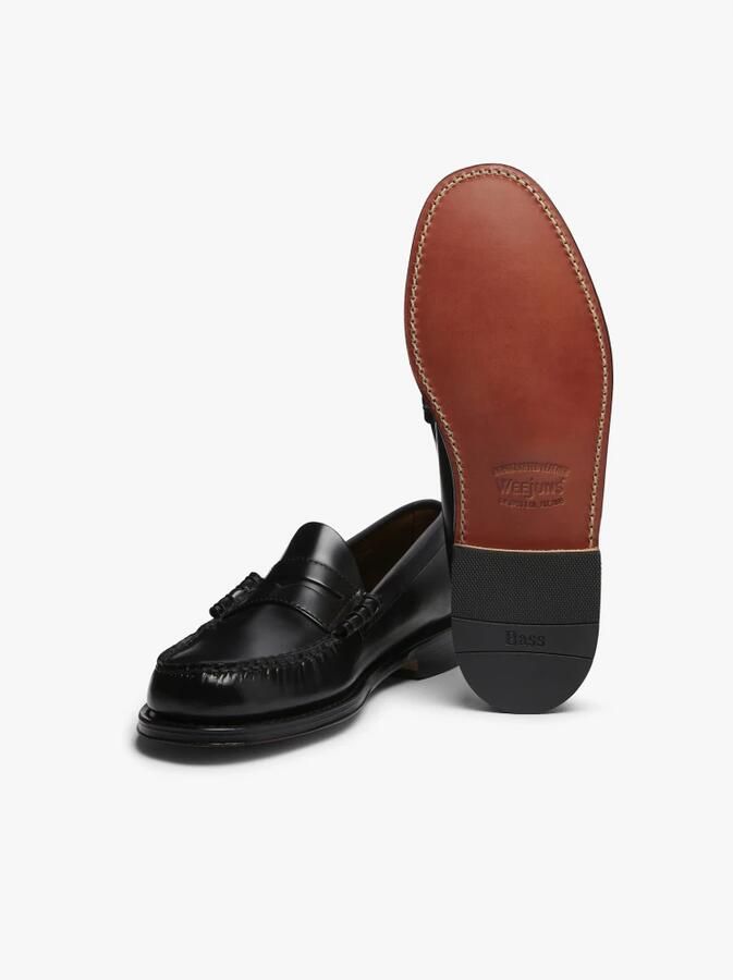G.h. Bass & Co. Handgemaakte Leren Penny Loafers Black Heren - Foto 5