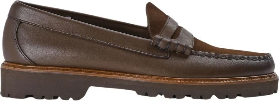 G.H. Bass & Co. Zachte Penny Loafers in Chocolade