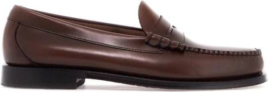 G.h. Bass & Co. Handgemaakte Larson Loafers met Glanzende Afwerking