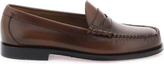 G.h. Bass & Co. Handgemaakte Larson Loafers met Glanzende Afwerking