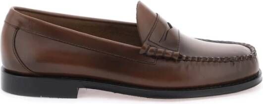 G.h. Bass & Co. Handgemaakte leren Penny Loafers Brown Heren