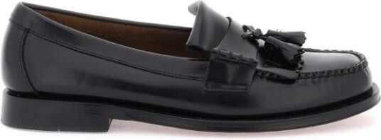 G.h. Bass & Co. Kiltie Loafers van geborsteld leer met kwastjes Black Heren