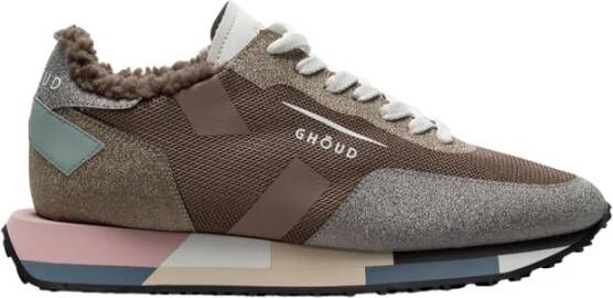 Ghoud Beige Roze Leren Sneakers Beige Dames