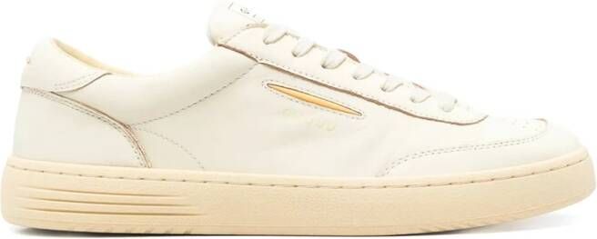 Ghoud Beige Veterschoenen met Logo Patch