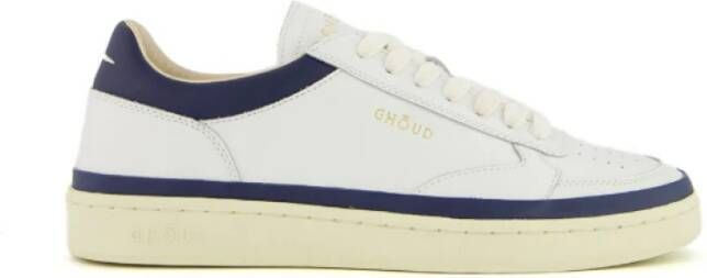 Ghoud Blauwe Leren Lage Sneakers