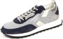Ghoud Blauwe Mesh Leren Sneakers - Thumbnail 1