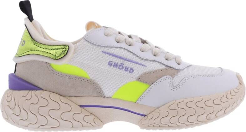 Ghoud Dames Tyre Sneaker Wit Geel Multicolor Dames