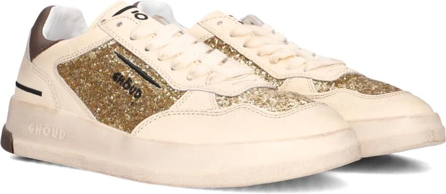 GHOUD Lage Sneakers Dames Glitter Low Sneaker Leer Goud - Foto 2