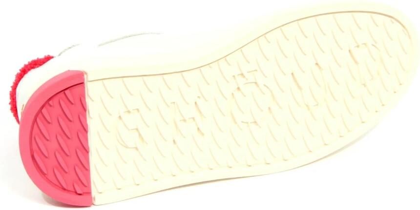 Ghoud Lage leren sneakers wit | koraal - Foto 3