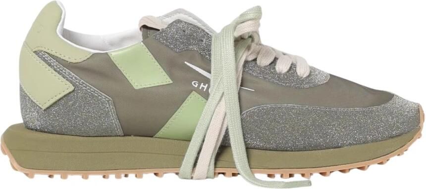 GHOUD Lage Sneakers Dames Starlight Multi Low Maat: 41 Materiaal: Leer Kleur: Groen - Foto 2