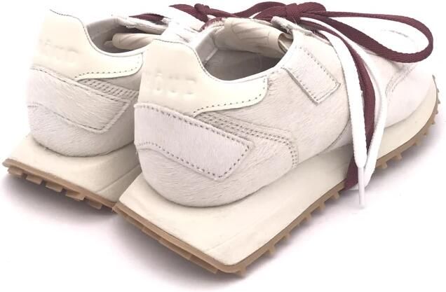 Ghoud Lage leren trainers met grijze suède inzetstukken White Dames - Foto 3