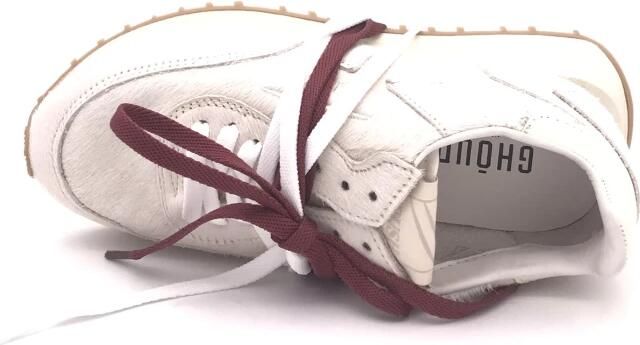 Ghoud Lage leren trainers met grijze suède inzetstukken White Dames - Foto 4
